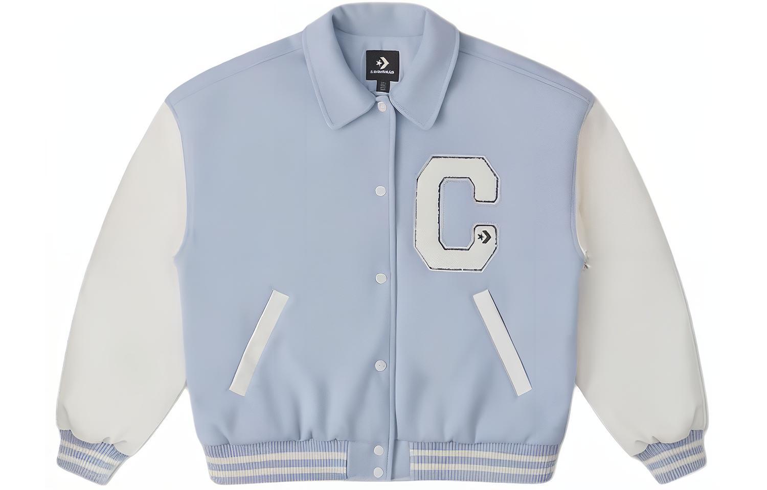 Converse Baseball Jacket Women s Light Blue 10027242-A01 L