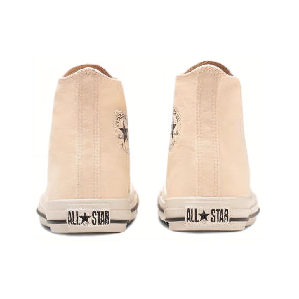 Converse All Star Washed Canvas Hi Comfortable Versatile Durable Shock Absorbing High Top Canvas Sneakers Unisex Sneakers Off-White 31312101