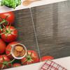 Durable and Stylish Glass Boards with Tomato Pattern on Wood 2x40x52 cm