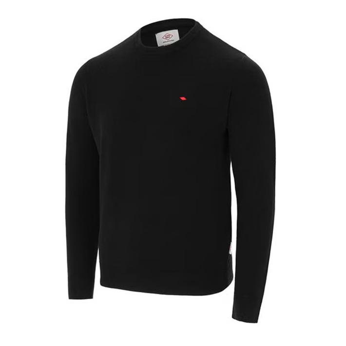 Lee Cooper Men' Black Sweater, Long Sleeve, Crew Neck, Size