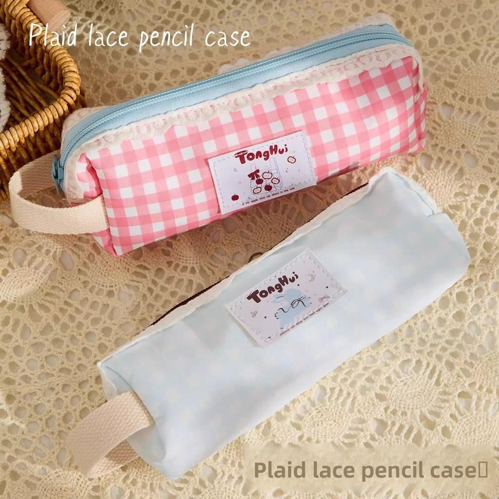 Girl Pencil Case With Polyester Mesh Large Capacity For School And Office Use