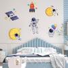 DIY Cartoon Wall Stickers Animal English Letters Astronaut Space Decals for Kids Room Nursery Living Room Decor Self Adhesive Vinyl Art