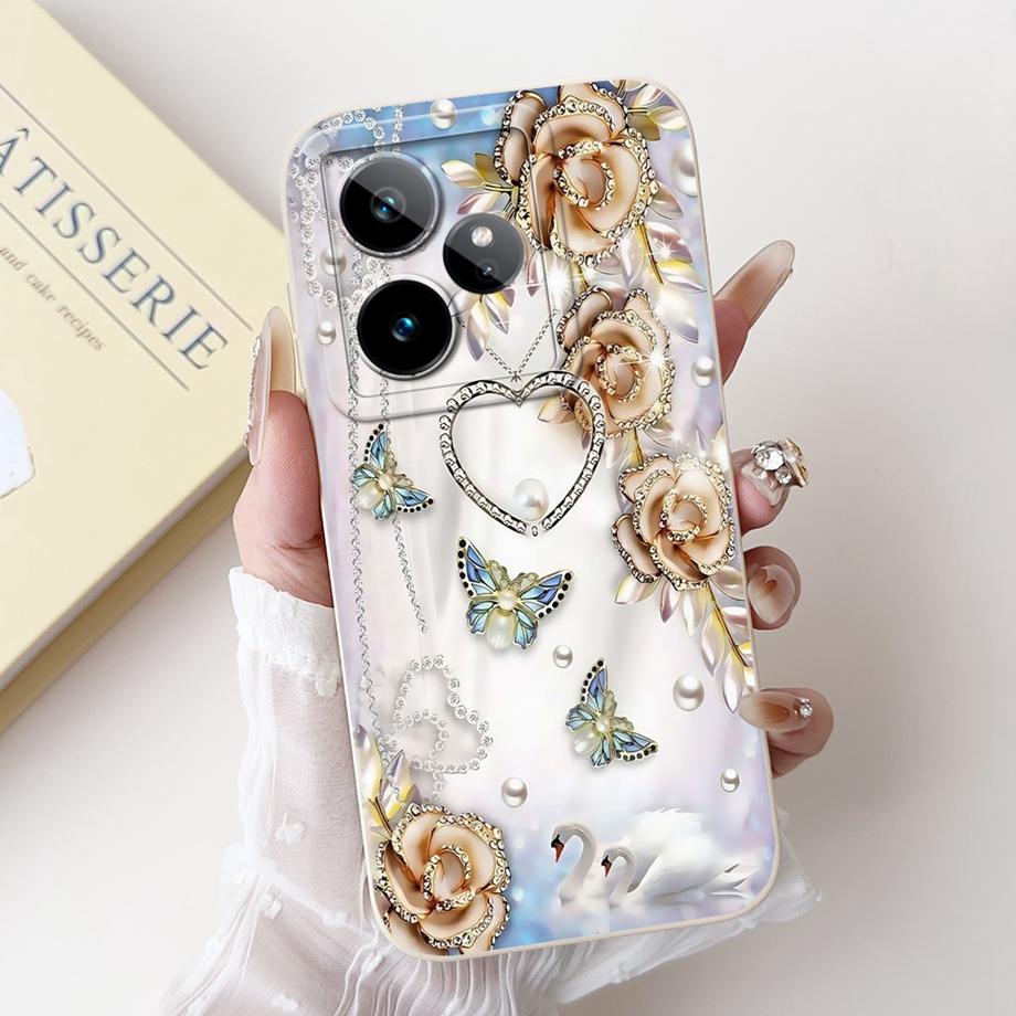 For Realme GT 7 5G Case RMX5061 Cute Cartoon Fashion Painted Cover Soft Silicone Case For Realme GT7 Pro GT 7 Pro 7T GT7T Fundas