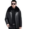 Winter New Leather Down Jacket Men's Thickened Warm Sheepskin Leather Jacket Removal Liner Leather Jacket