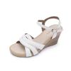 Women Wedge Sandals Ivory G7 Gray Rensac5314g9