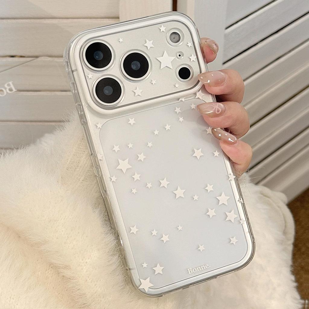 Weißer Stern Handyhülle für iPhone 16, iPhone 17 und iPhone 17 Pro Max