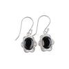Natural Black Onyx Gemstone 925 Sterling Silver Jewelry Handmade Earrings 1.30" EE-11-15
