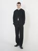 Chaenseseunoi Essential Banding Knit Pants (Black)