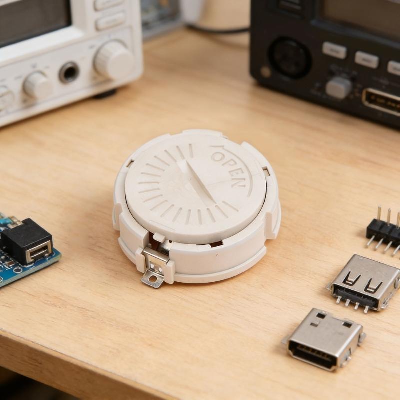 CR2450 Battery Holder With Cover Coin Button Battery Holder Container Case For Secure Battery Installation