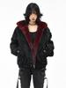 Popular Unisex Retro Mountain Eagle Fur Hooded Winter Jacket - Thick, Warm Cotton Outerwear