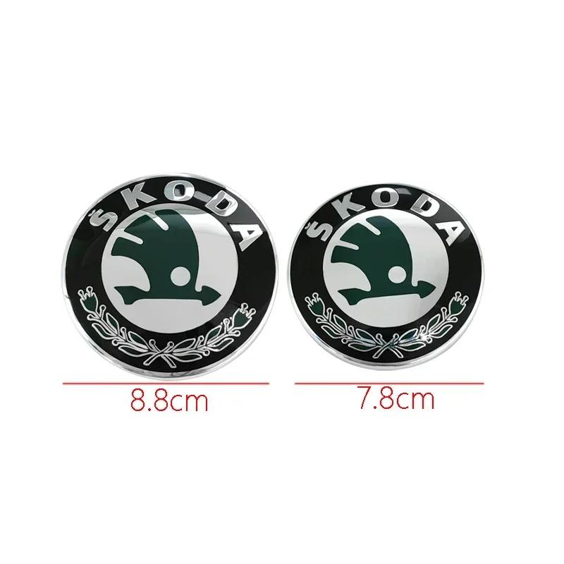 2025 Nuova Auto Emblema Posteriore Anteriore Adesivo per Bagagliaio per Skoda Kodiaq Karoq 2 A7 Tour VRS Superb Octavia Yeti Fabia 1 Rapid Access
