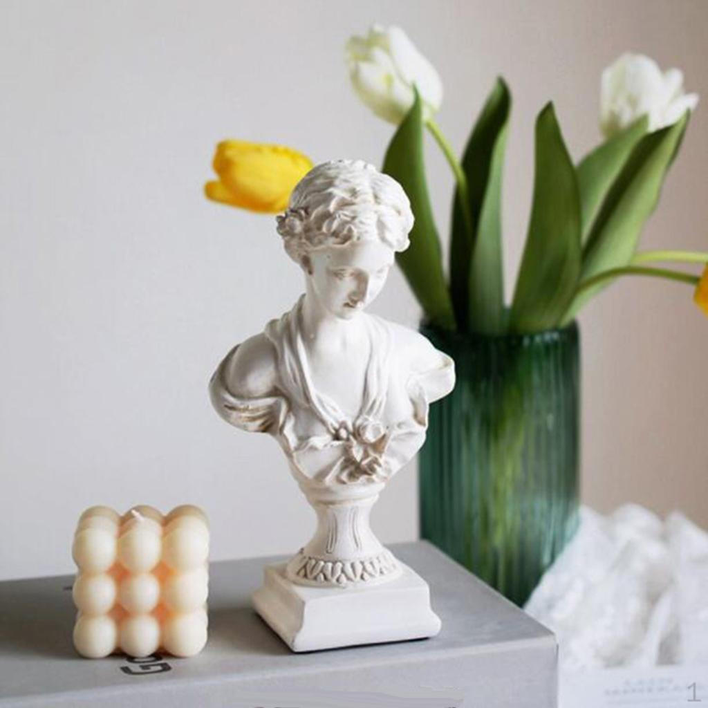 

Bust Statue Portraits Gypsum Sculpture Decor White