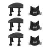 3 Stück Schwarze Katze Toilettenpapierhalter Set Lustiges Tier Toilettenpapier Aufbewahrungsständer für Badezimmer Küche Toilettenpapierrollen Aufbewahrungsorganisator