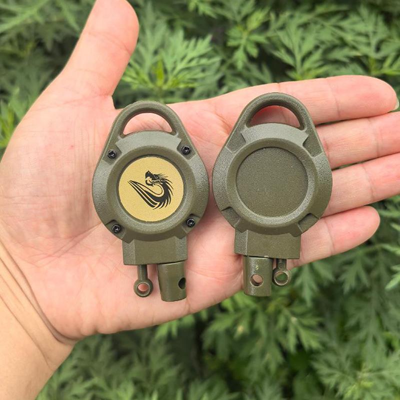 Outdoor Rückprallkontrollierbarer Schlüsselanhänger Multifunktional Skalierbarkeit Schnellverschlussclip Geeignet zum Fangen von Hühnern und Enten