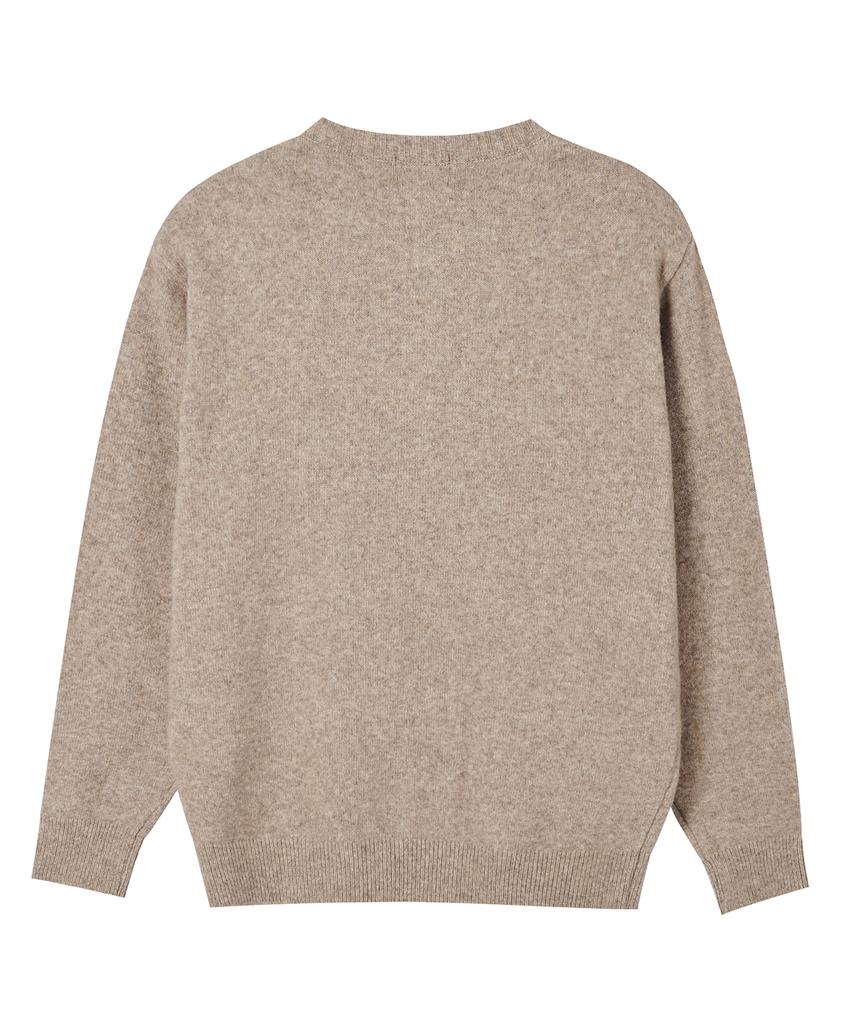 Akesi Marc Henley Neck Knit_Mocha