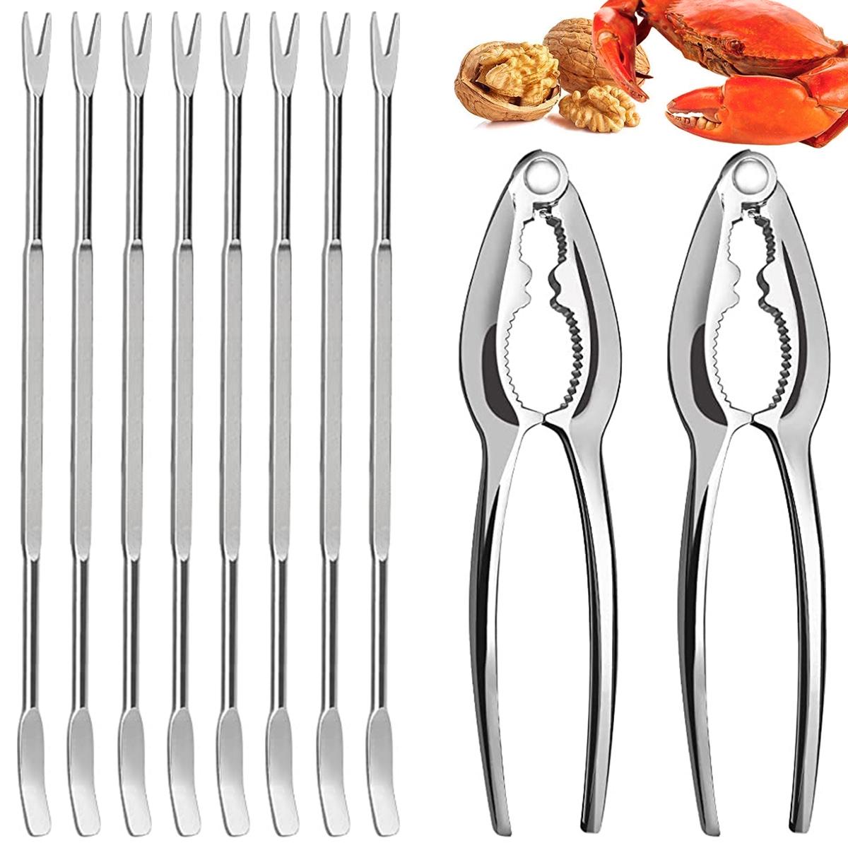 

10/20 Pcs Seafood Tools Set Stainless Steel Seafood Tools Household Crab Peeling Tool for Seafood Restaurant Kitchen Accessories