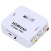 HD Multimedia Interface To AV Converter Adapter for RCA Splitter Switcher 1080P for TVsWhite Tagged 1080P