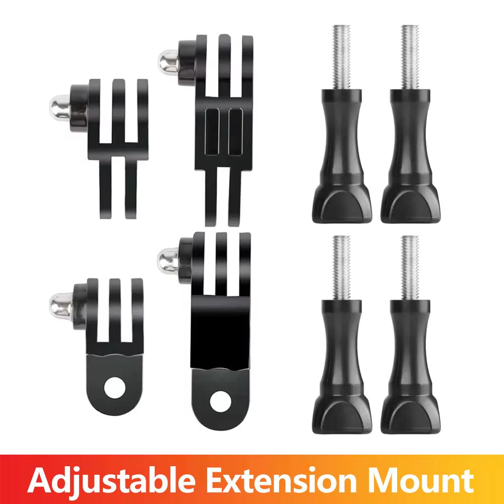 Three-Way Adjustable Arm Extension Pivot Mount For GoPro Hero 13 12 11 10 9 8 SJCAM SJ4000 AKASO Insta360 DJI Osmo Action Camera