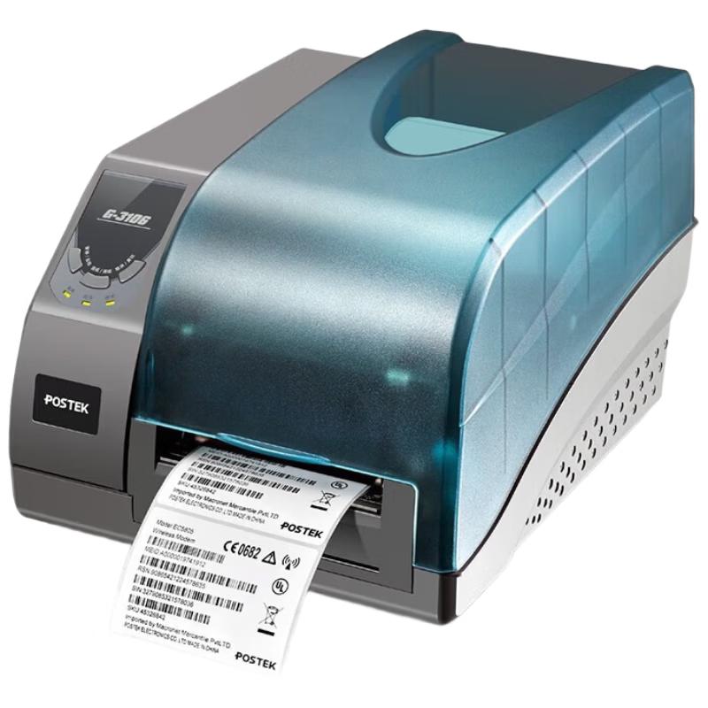 POSTEK Thermal Transfer Barcode Label Printer CN Plug (adapter Included)