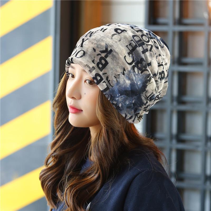 Sombreros de Mujer Primavera y Verano Sección Delgada Gorro Cubrecabeza Transpirable Calvicie Quimioterapia Gorro de Luna Turbante Sombrero para Exterior