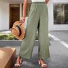 Solid Color Casual Wide-Leg Pants - Stylish Spring/Summer Women's Fashion