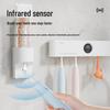 Smart Infrared Sensor Toothpaste Dispenser & Easy-Clean Wall-Mounted Toothbrush Holder