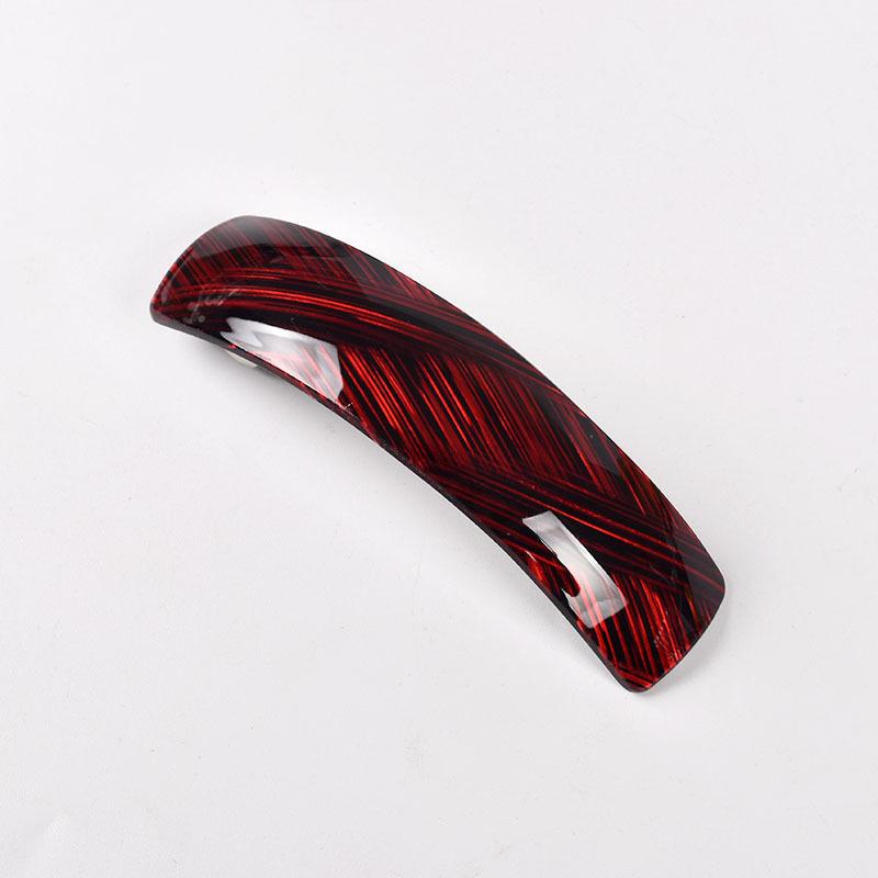 6PCS Temperament Striped Hair Clip, Back of the Head Horizontal Clip, Top Clip, Adult Spring Clip, Hair Accessory