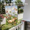 2D Flat - 2D Flat - 1pc, 2D Flat Printing, Rabbit Butterfly Floral Pattern Garden Flag, Material, Multiple Sizes Available, Machine Washable for Outdo