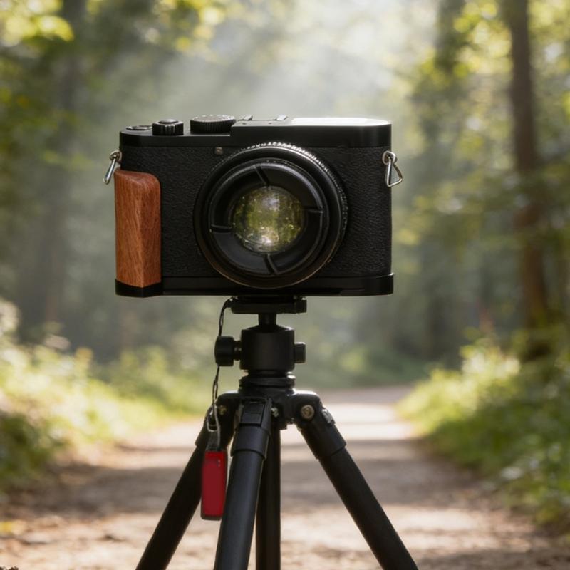Secure Camera Grip with Wooden Handle for Q2 Improved Grip Comfort ARCA Tripod Compatibility Protective Bottom Pad