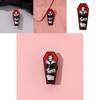 Fashionable Black Skull Metal Pin For Unisex Apparel And Halloween Costume Accessories