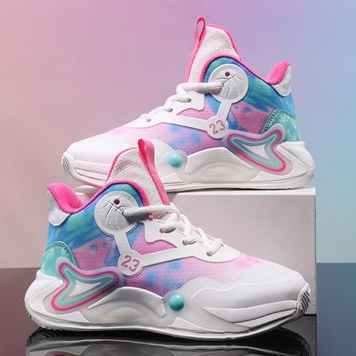 Kinder Basketballschuhe Atmungsaktives Mesh Jungen Modische Sneaker Mädchen Schul Sport Schuhe Kinder Freizeit Turnschuhe Outdoor Athletisch