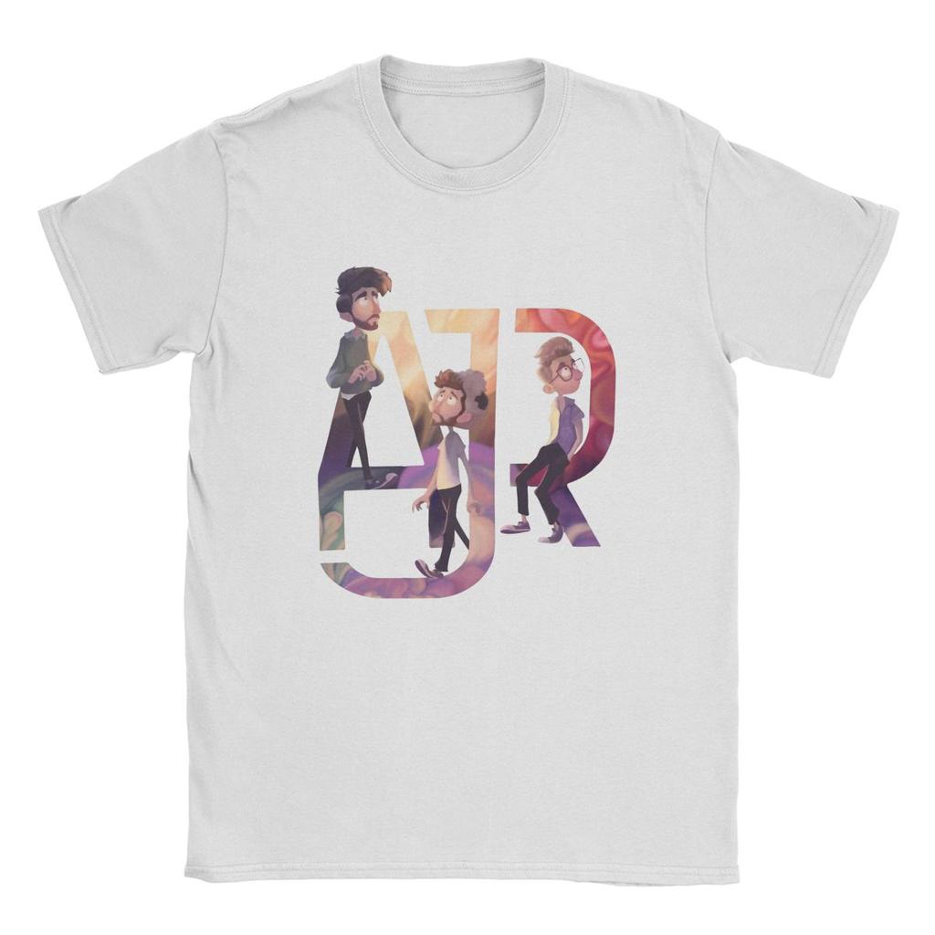 Novelty AJR Band Rock T-Shirts for Men O Neck Pure Cotton T Shirt Neotheater MusicTour Fashion Short Sleeve Tees Classic Tops
