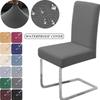 Housse de Chaise en Tissu Imperméable Spandex Extensible Élastique Douce Housse de Chaise Housse de Siège Pour Bureau Cuisine Salle à Manger Mariage