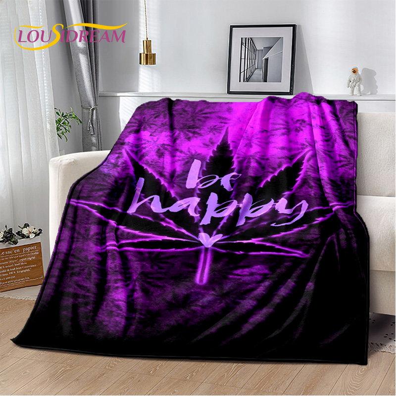 Bob Marley Reggae Music Jamaican Maple Leaf Plush Blanket,Flannel Blanket Throw Blanket for Living Room Bedroom Bed Sofa Picnic