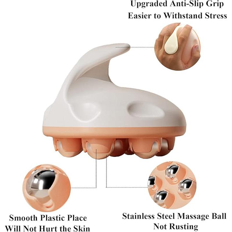 Portable 7-Bead Hand Massage Roller Ball For Body Muscle Back Neck Foot Shoulder Leg Relaxation Tool