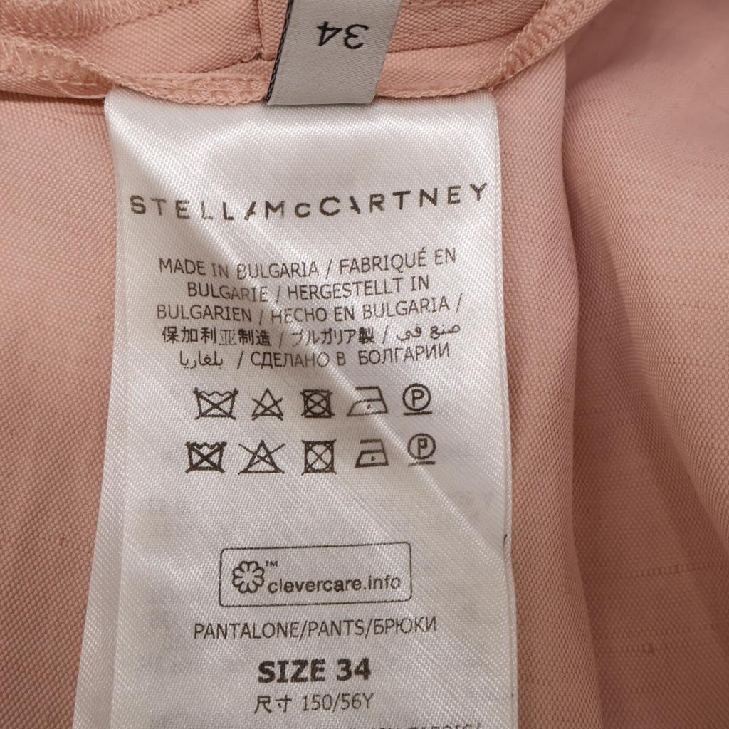 Stella Mccartney Pink 2-tuck Wide Tapered Pants Bottoms 34 pinkUsed