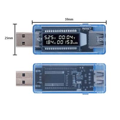 Medidores de voltaje Capacidad de voltaje actual Probador de batería Voltios USB Voltaje de corriente Doctor Probador de capacidad del cargador Medidor Banco de energía