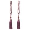 1 Pair Home Decor Large Modern Tassel Curtain Rope Holder Strap Tie Backs Braided Tiebacks