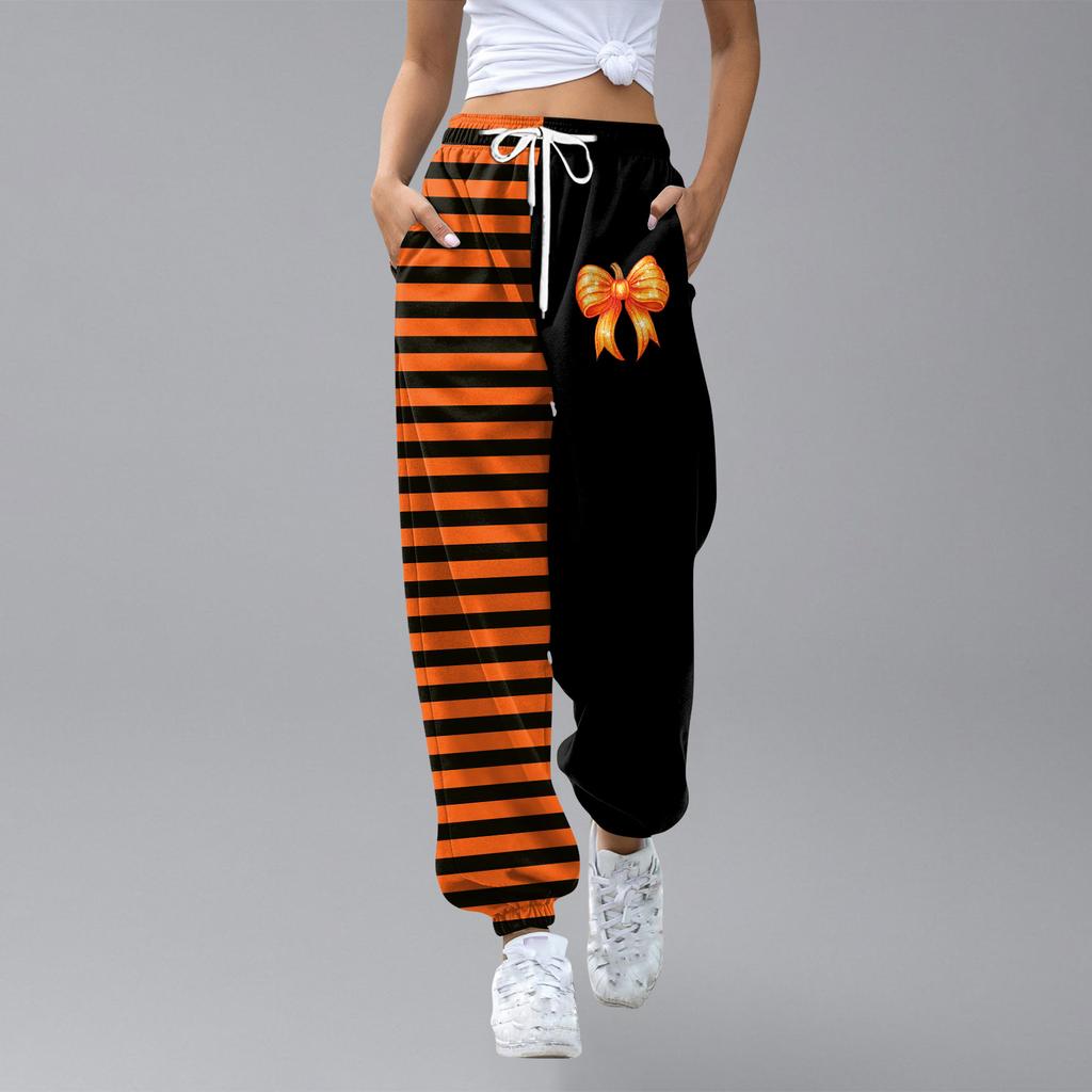 Kids Sport Halloween Day Printed Gradient Drawstring Pocket Casual Sweatpants Pants