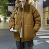 - Large size stand-up neck padded clothes for men and women, winter down padded jackets, loose and thickened couple padded clothes.