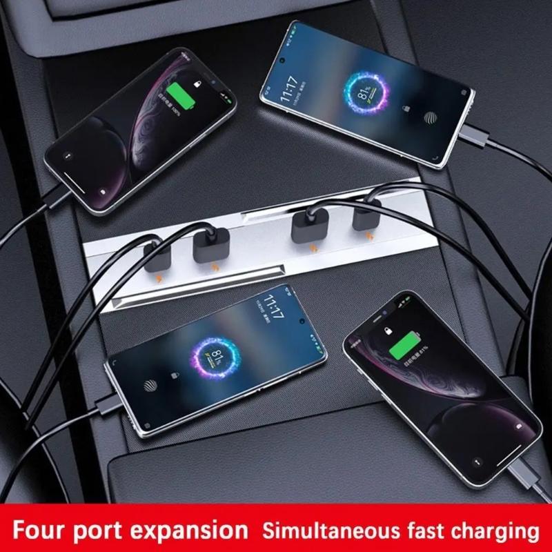 Car Fast Charging USB Shunt Hub Ports for Car 3+ Highland Center Console Docking Station Type C Data Transfer Adapter