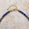Fashion Light Luxury Simple Natural Stone Heart Pendant French Short Scarf Necklace Choker Jewelry