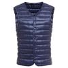 Wnodruke Ultra Light No-collar Down Vest WN003 Navy Size L