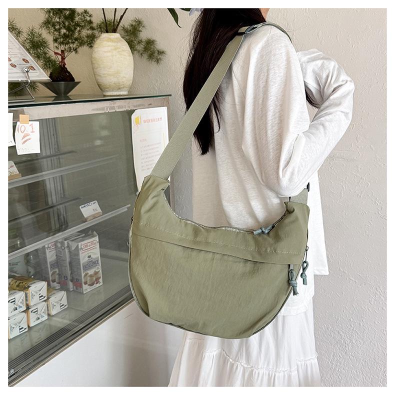 Japanese-Style Nylon Dumpling Bag - Large Capacity Youth Trend Crossbody and Shoulder Bag