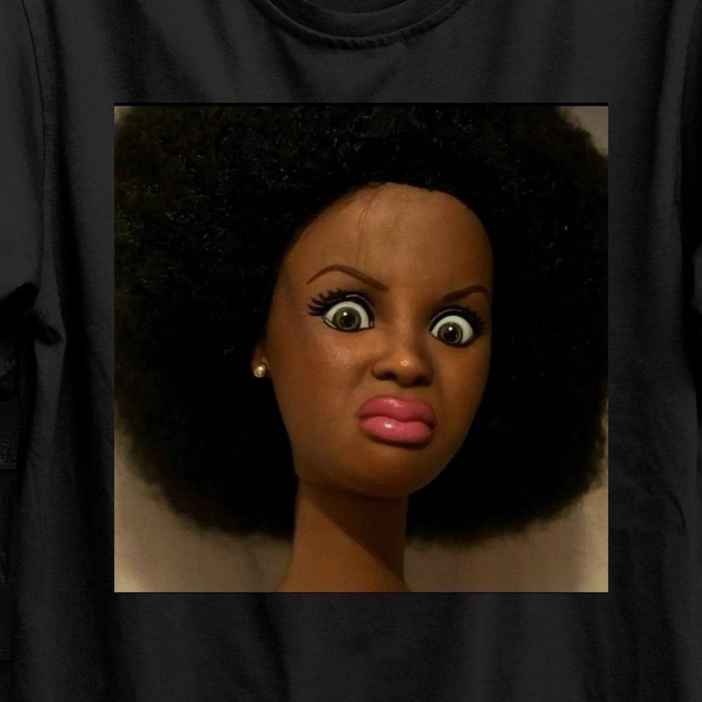 Lustiges angewidertes Puppengesicht Meme Shirt, Schockiertes Puppengesicht T-Shirt, Geschenk für Frau, T-Shirt Frau Trend, Freches Dunkler Humor T-Shirt, Peinliche Shirts, 5