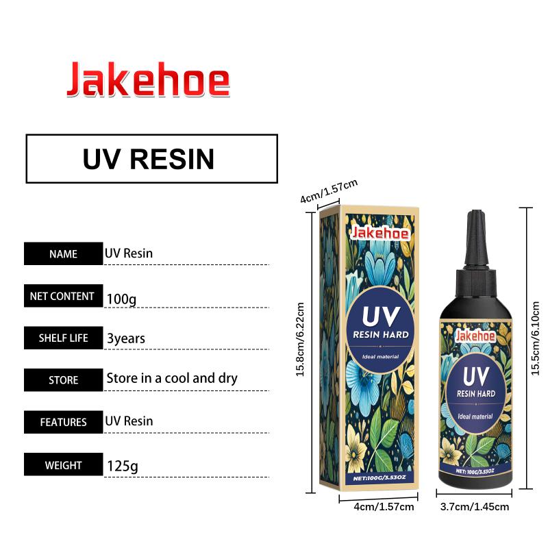 שרף UV דבק קשיח שקוף UV שקוף DIY ליצירת תכשיטים שקיפות גבוהה אפוקסי שרף סולארי דבק מופעל על ידי השמש