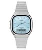 Reloj Unisex Vintage Analógico Digital Acero Inoxidable Esfera Azul Claro Cuarzo AQ-240E-2A