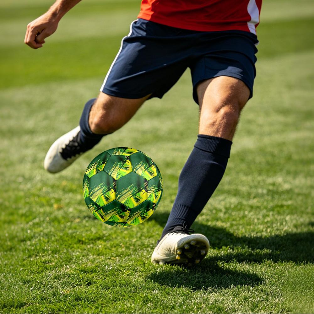 1pc Abstract Palm Size 5 Soccer Ball Professional Match Training Football Indoor &Outdoor Sports Ball Lightweight Durable c6595