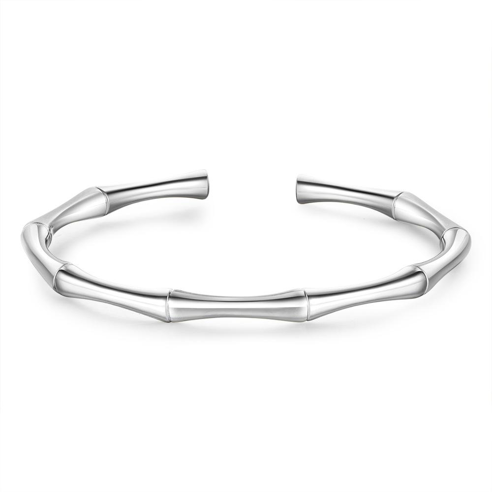 JYL TS Bracelet Bamboo Pattern Bangle-Symbolizes Resilience & Grows Steady Fortune