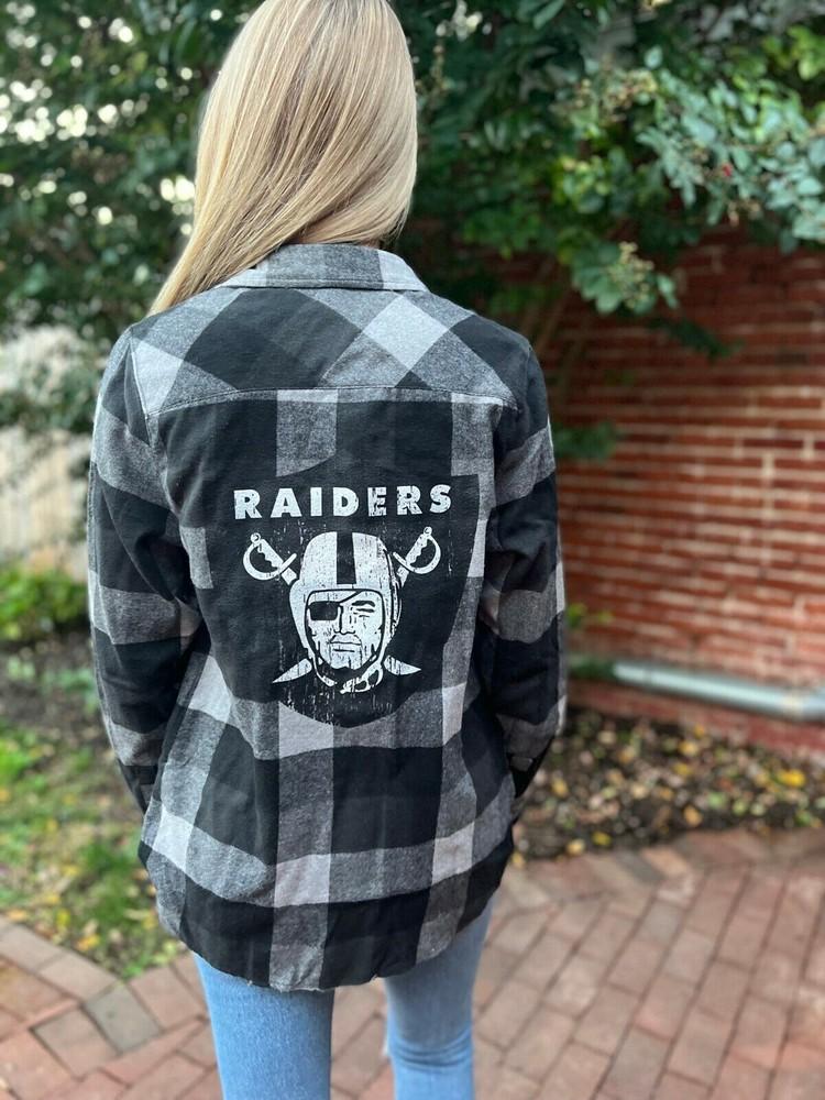 Las Vegas Raiders Flannel Raiders Women039s shirt Women039s S-3X Unisex T-Shirt XXXXL